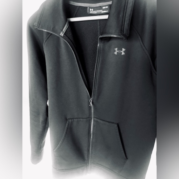 Under Armour Jackets & Blazers - Under Armour Cold Gear “Storm” Black  Full-Zip Fleece Lined Fitted Jacket Medium